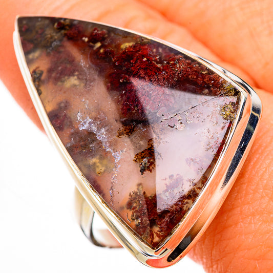 Indonesian Plume Agate Rings handcrafted by Ana Silver Co - RING126633