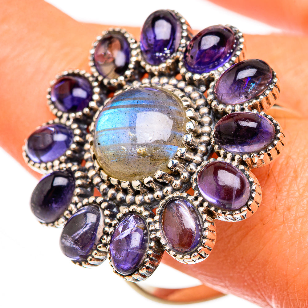 Labradorite Rings handcrafted by Ana Silver Co - RING126646