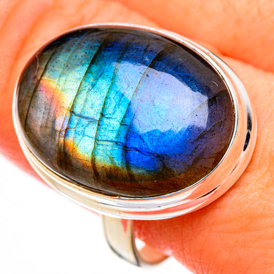 Labradorite Rings handcrafted by Ana Silver Co - RING126647