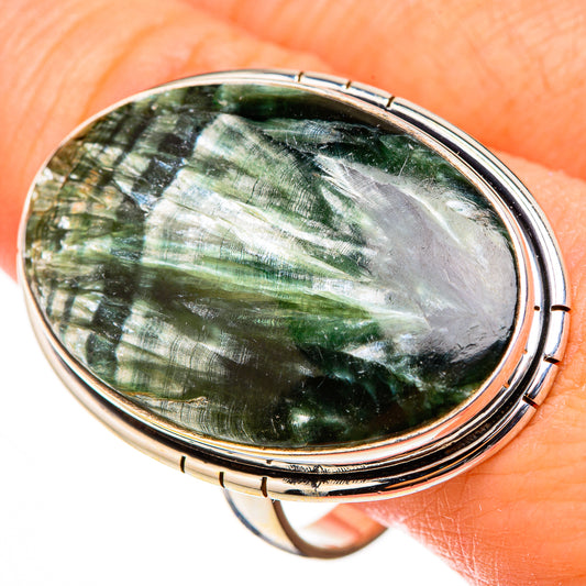 Seraphinite Rings handcrafted by Ana Silver Co - RING126657