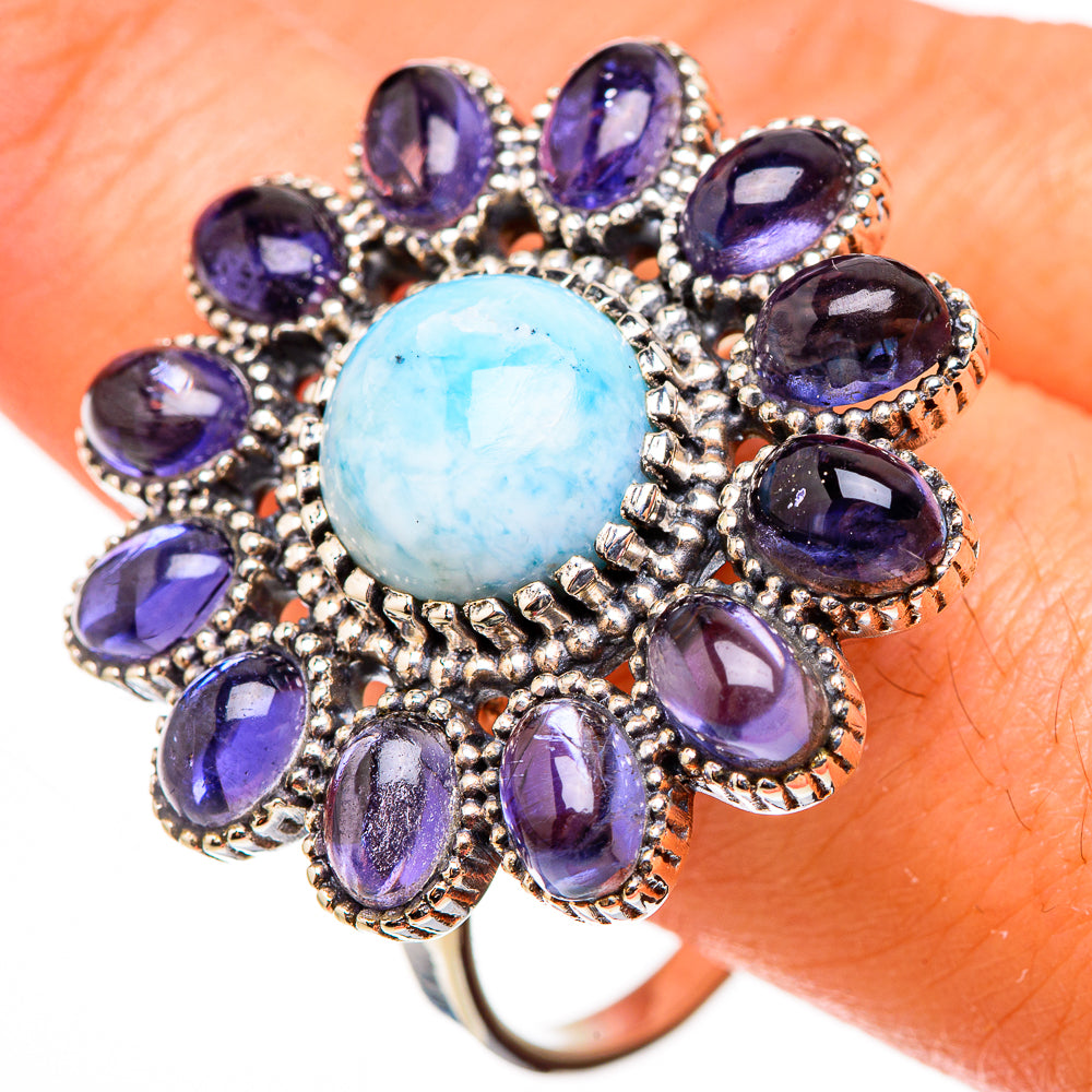 Larimar Rings handcrafted by Ana Silver Co - RING126669