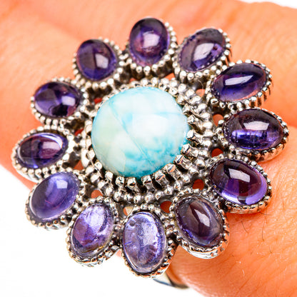 Larimar Rings handcrafted by Ana Silver Co - RING126672
