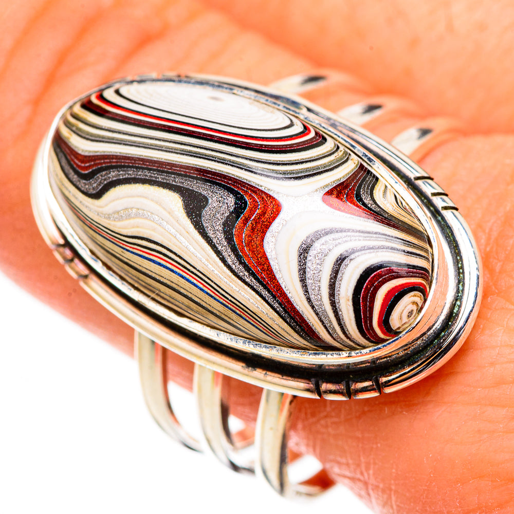 Fordite Rings handcrafted by Ana Silver Co - RING126675