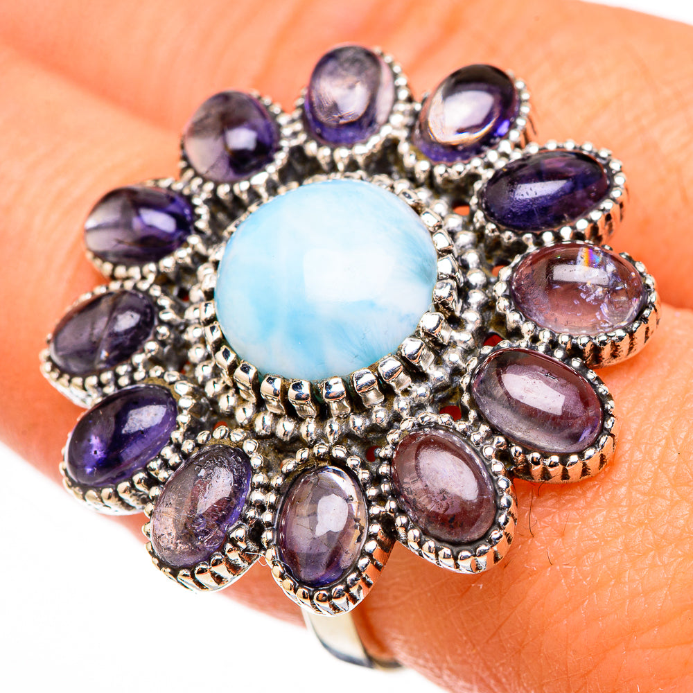 Larimar Rings handcrafted by Ana Silver Co - RING126680