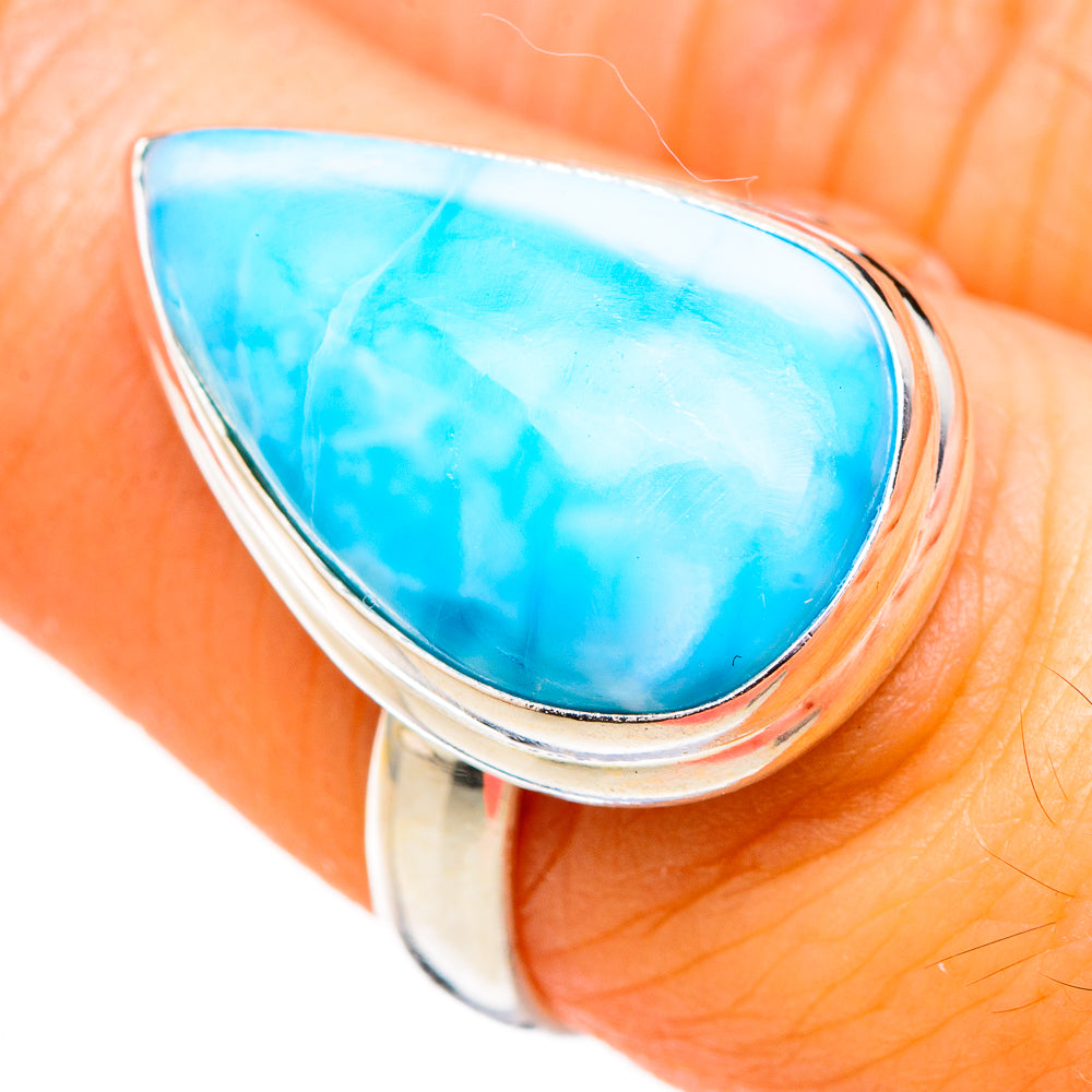 Larimar Rings handcrafted by Ana Silver Co - RING126689