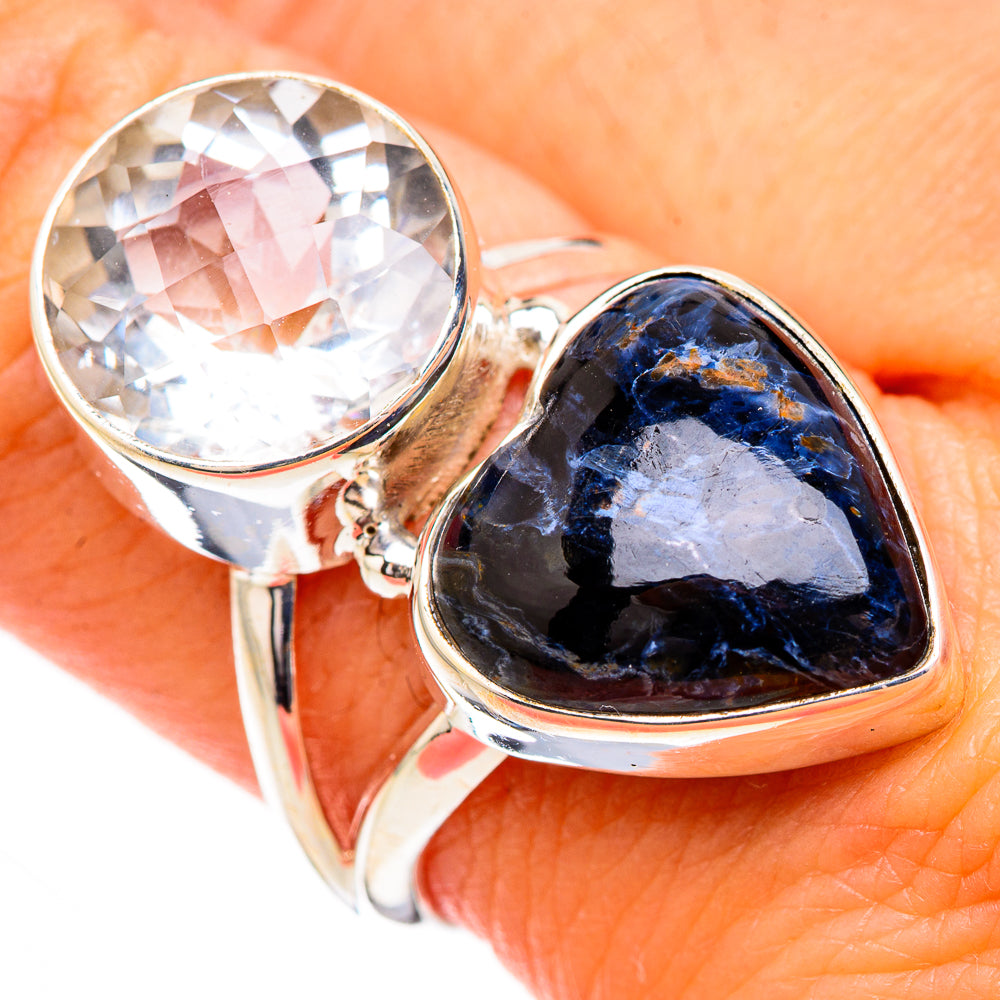 Pietersite, White Quartz Rings handcrafted by Ana Silver Co - RING126696