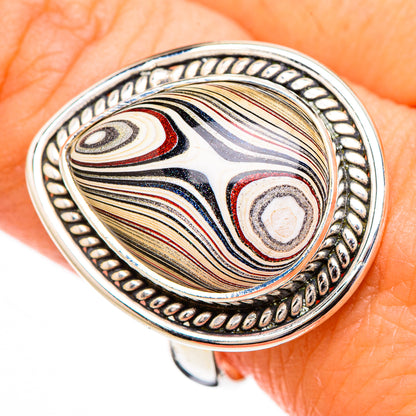 Fordite Rings handcrafted by Ana Silver Co - RING126700