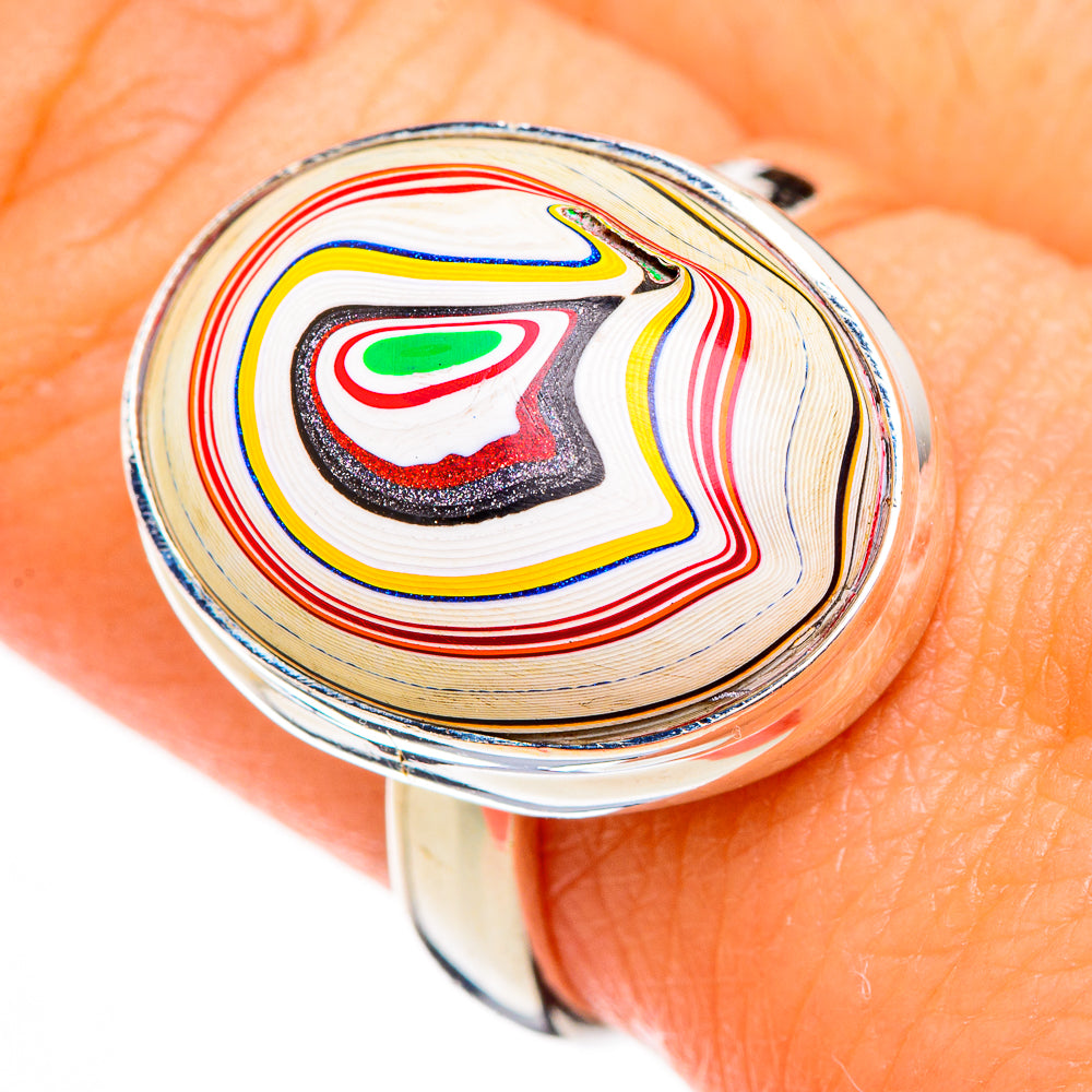 Fordite Rings handcrafted by Ana Silver Co - RING126703