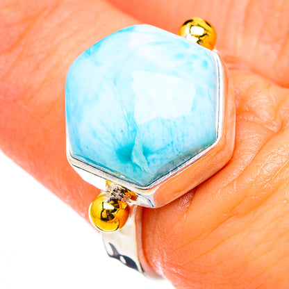 Larimar Rings handcrafted by Ana Silver Co - RING126708
