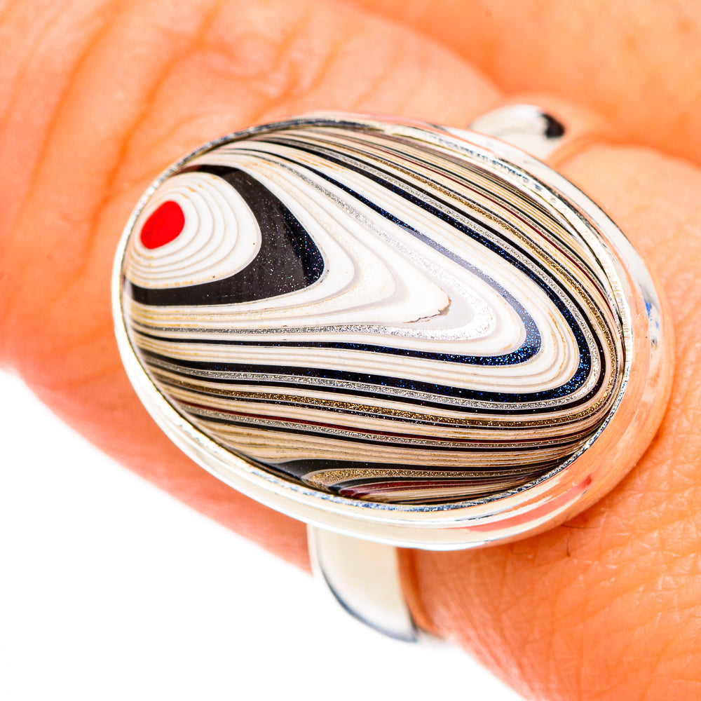 Fordite Rings handcrafted by Ana Silver Co - RING126719