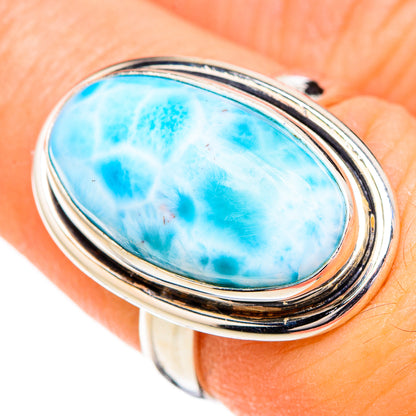 Larimar Rings handcrafted by Ana Silver Co - RING126727