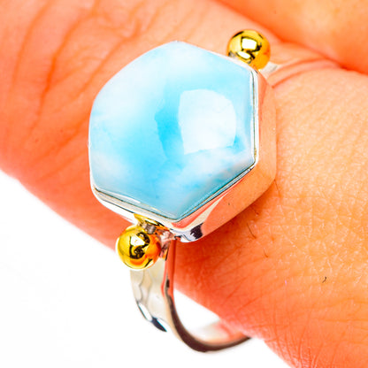 Larimar Rings handcrafted by Ana Silver Co - RING126728