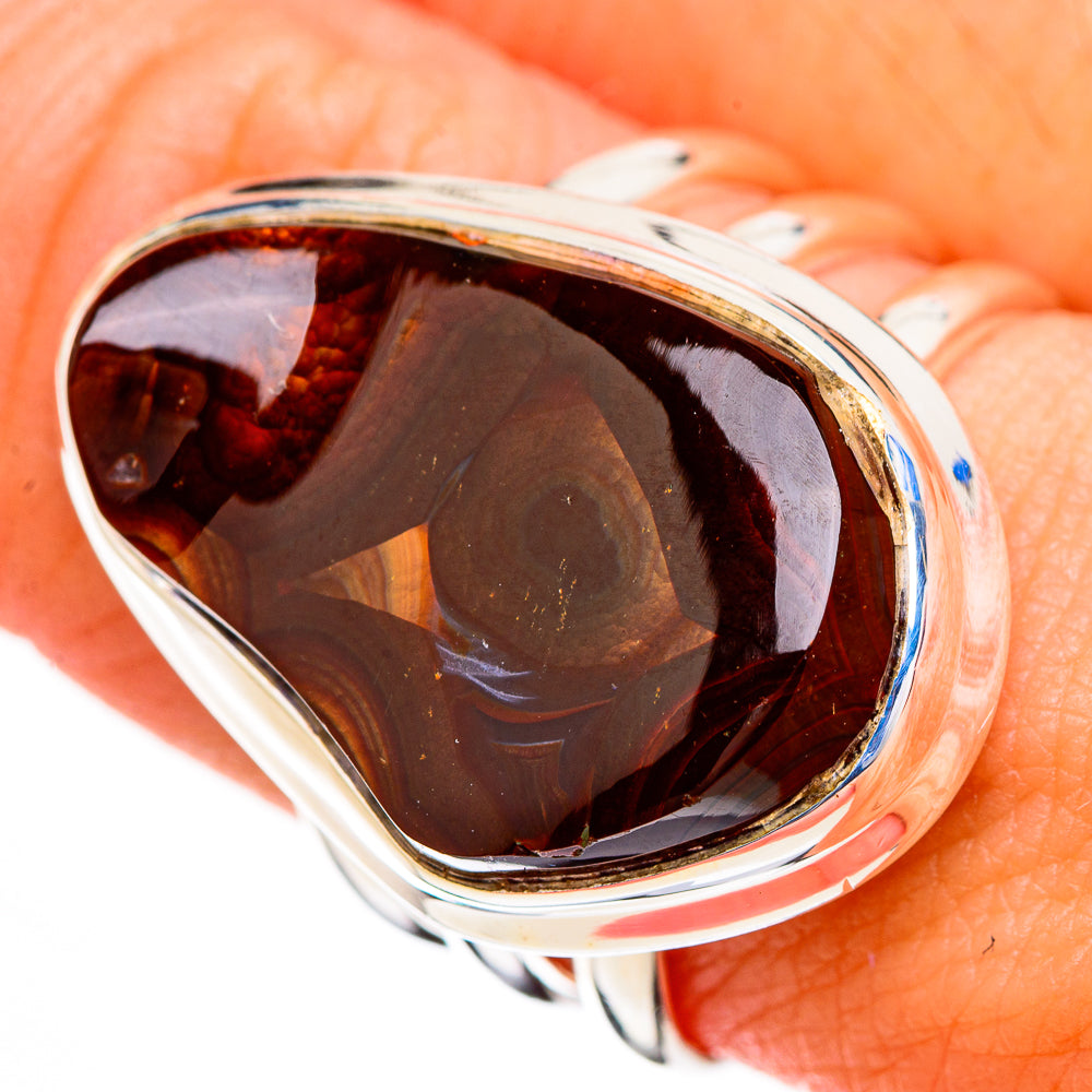Mexican Fire Agate Rings handcrafted by Ana Silver Co - RING126730