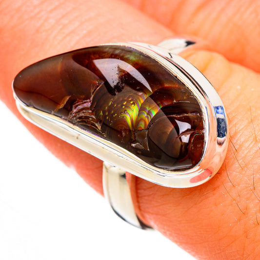 Mexican Fire Agate Rings handcrafted by Ana Silver Co - RING126731