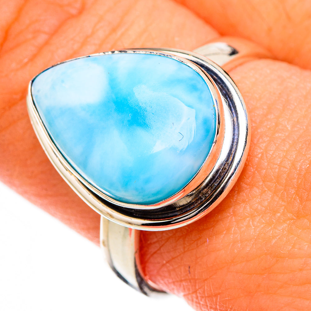 Larimar Rings handcrafted by Ana Silver Co - RING126740