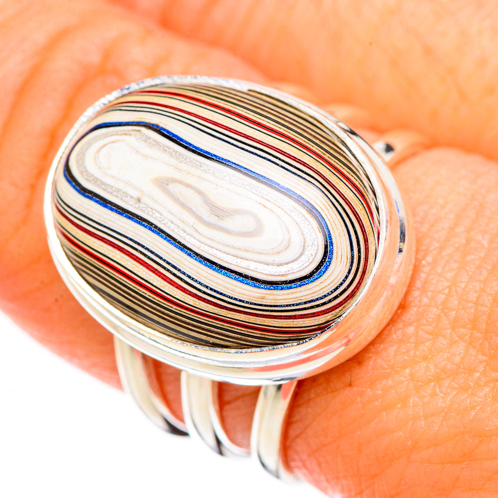 Fordite Rings handcrafted by Ana Silver Co - RING126755