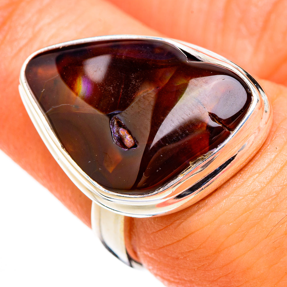 Mexican Fire Agate Rings handcrafted by Ana Silver Co - RING126766