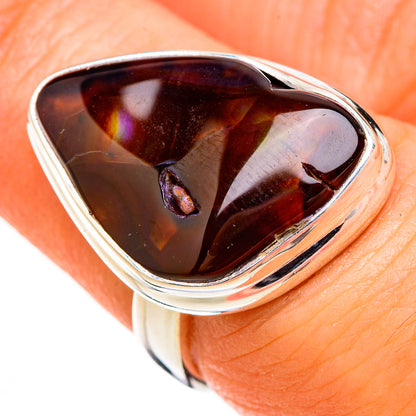 Mexican Fire Agate Rings handcrafted by Ana Silver Co - RING126766