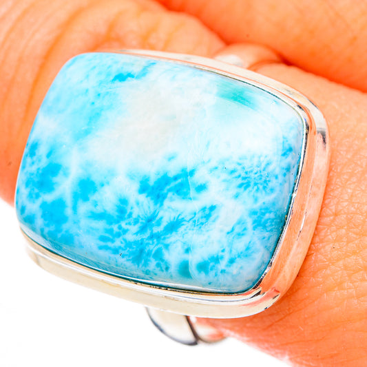 Larimar Rings handcrafted by Ana Silver Co - RING126776
