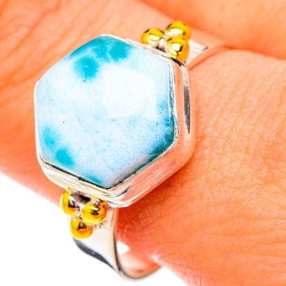Larimar Rings handcrafted by Ana Silver Co - RING126779