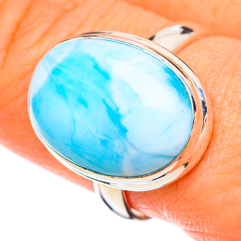 Larimar Rings handcrafted by Ana Silver Co - RING126780