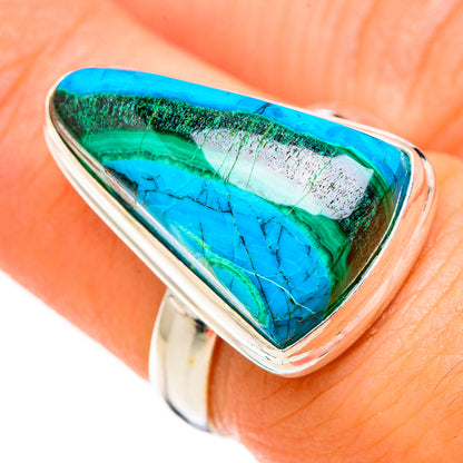 Malachite In Chrysocolla Rings handcrafted by Ana Silver Co - RING126788