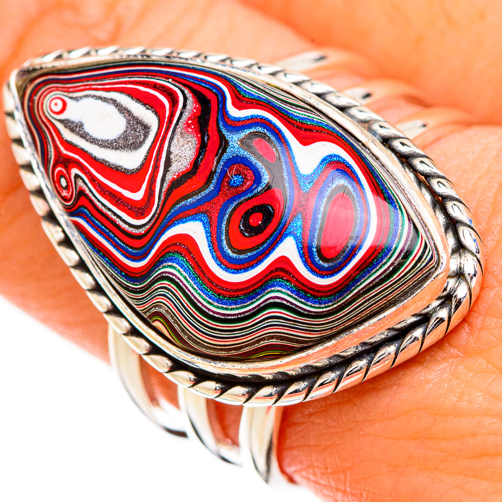 Fordite Rings handcrafted by Ana Silver Co - RING126790