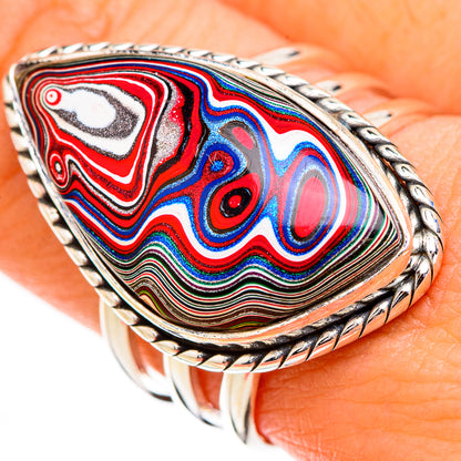 Fordite Rings handcrafted by Ana Silver Co - RING126790