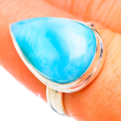 Larimar Rings handcrafted by Ana Silver Co - RING126793