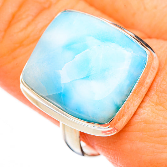 Larimar Rings handcrafted by Ana Silver Co - RING126796