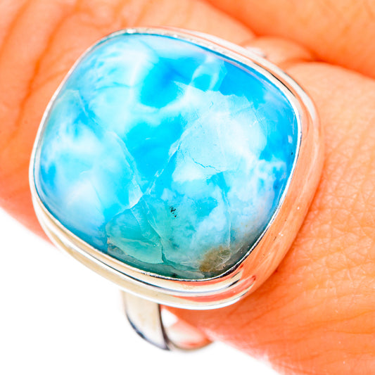 Larimar Rings handcrafted by Ana Silver Co - RING126806