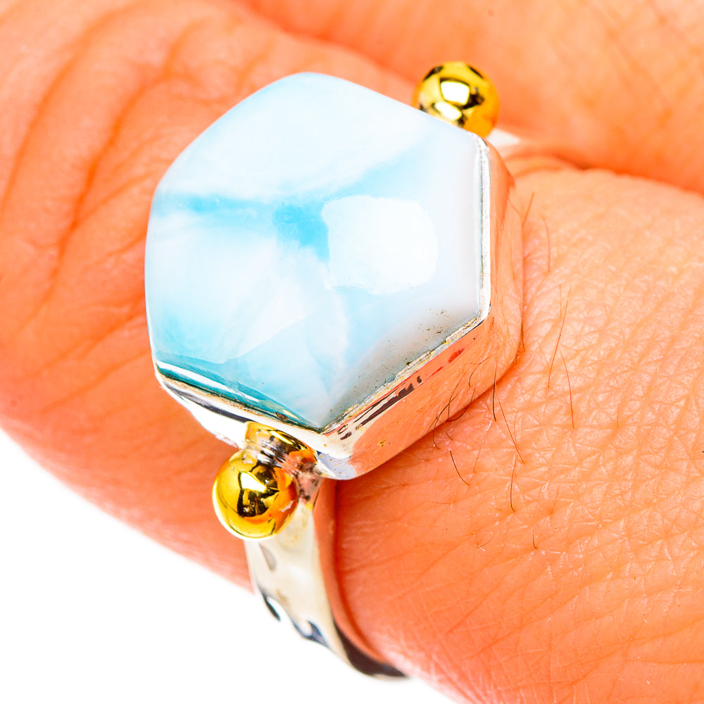 Larimar Rings handcrafted by Ana Silver Co - RING126808