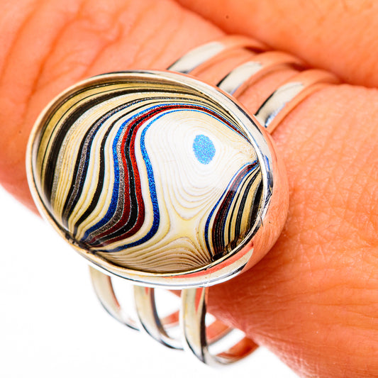 Fordite Rings handcrafted by Ana Silver Co - RING126819