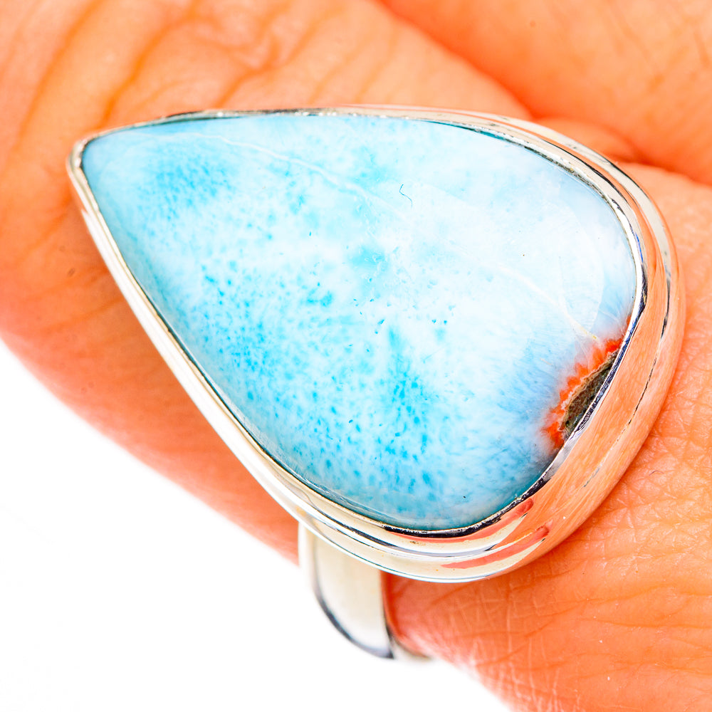 Larimar Rings handcrafted by Ana Silver Co - RING126821