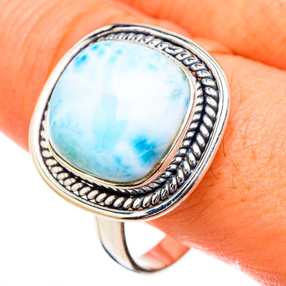 Larimar Rings handcrafted by Ana Silver Co - RING126824