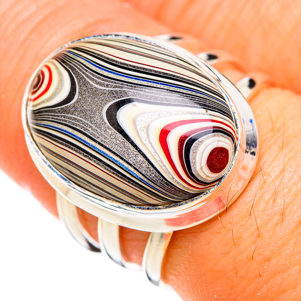 Fordite Rings handcrafted by Ana Silver Co - RING126835