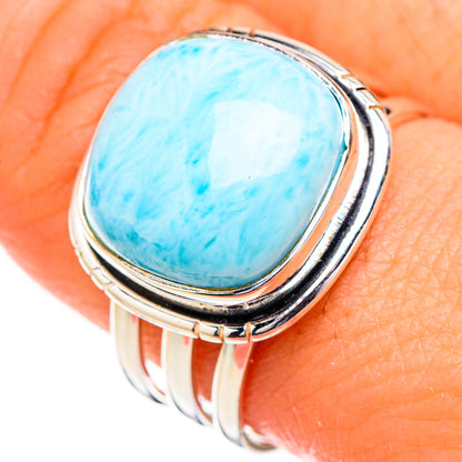 Larimar Rings handcrafted by Ana Silver Co - RING126836