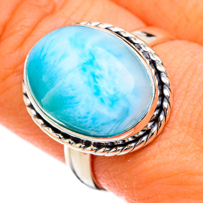 Larimar Rings handcrafted by Ana Silver Co - RING126840