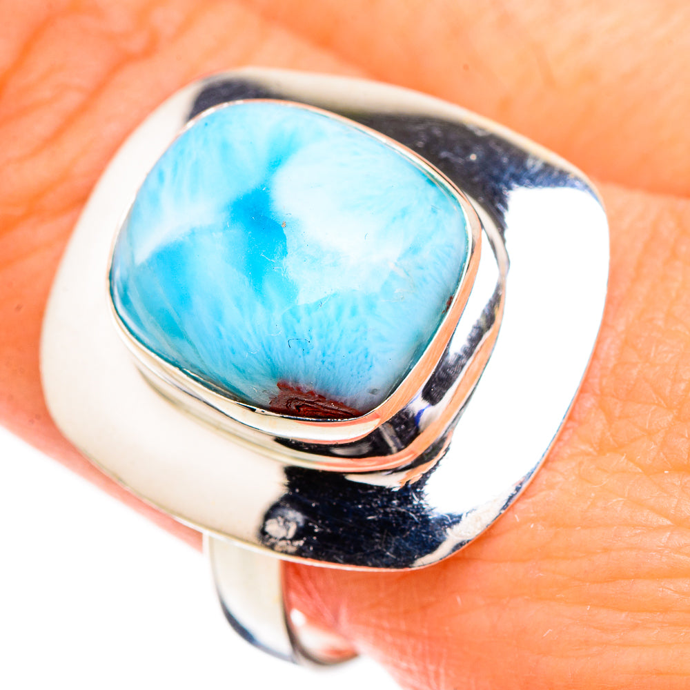 Larimar Rings handcrafted by Ana Silver Co - RING126854
