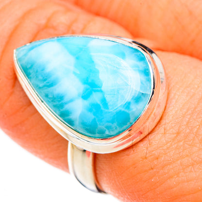 Larimar Rings handcrafted by Ana Silver Co - RING126856