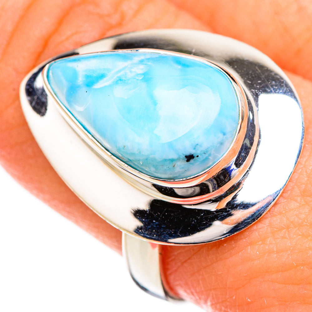 Larimar Rings handcrafted by Ana Silver Co - RING126858