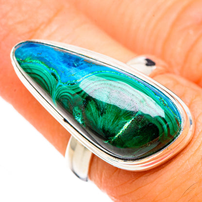 Malachite In Chrysocolla Rings handcrafted by Ana Silver Co - RING126863
