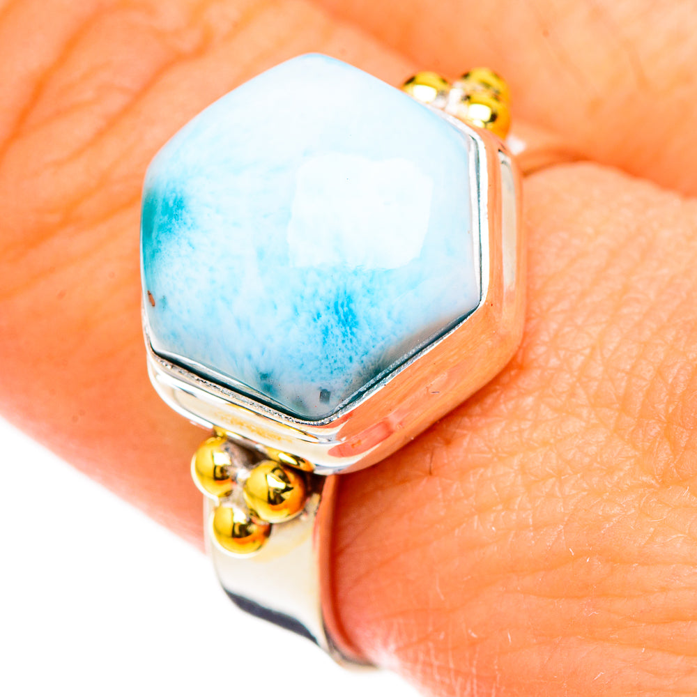 Larimar Rings handcrafted by Ana Silver Co - RING126870
