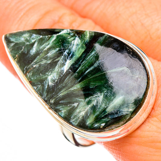 Seraphinite Rings handcrafted by Ana Silver Co - RING126890