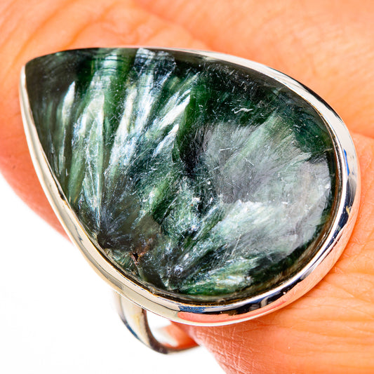 Seraphinite Rings handcrafted by Ana Silver Co - RING126891