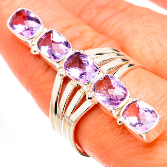 Pink Amethyst Rings handcrafted by Ana Silver Co - RING126895
