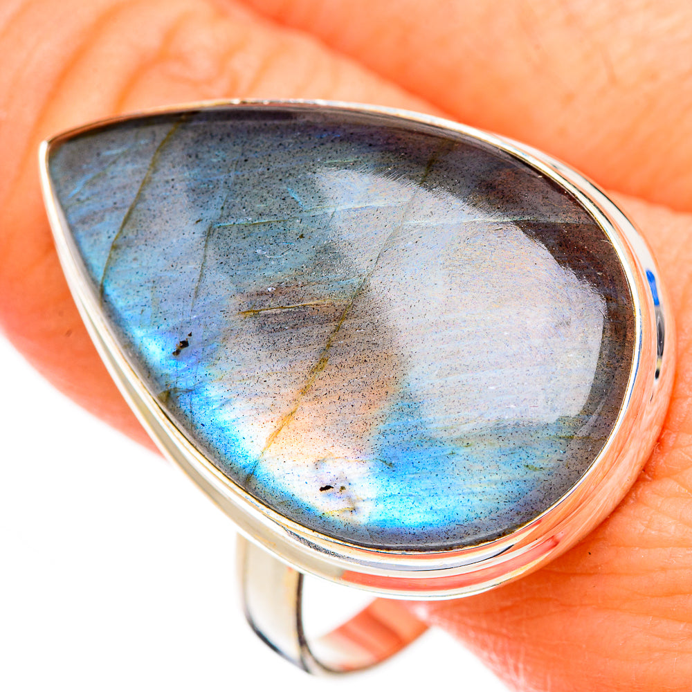 Labradorite Rings handcrafted by Ana Silver Co - RING126909
