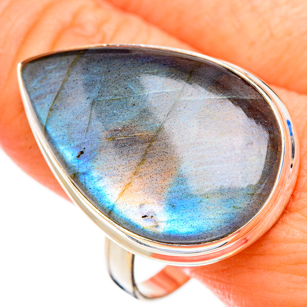 Labradorite Rings handcrafted by Ana Silver Co - RING126909