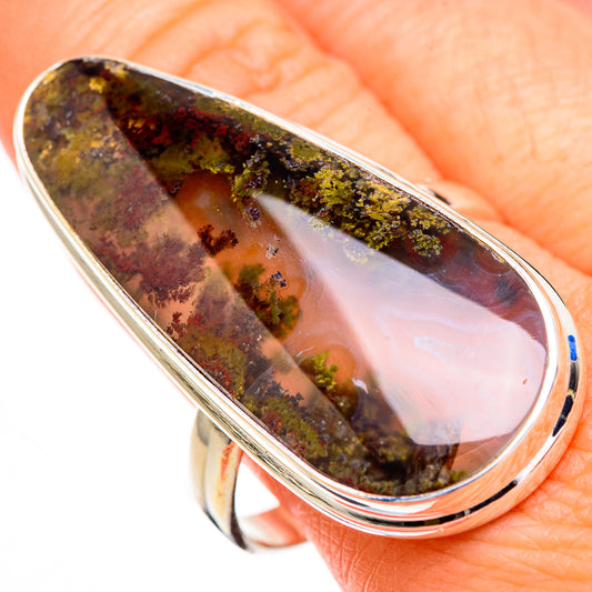 Indonesian Plume Agate Rings handcrafted by Ana Silver Co - RING126917