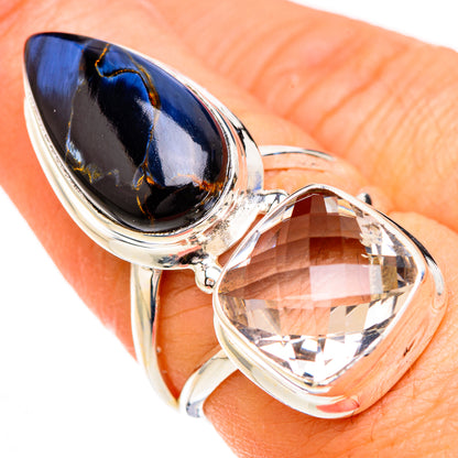 Pietersite, White Quartz Rings handcrafted by Ana Silver Co - RING126921